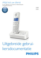 Philips D305 Gebruikershandleiding