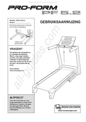 Pro-Form PF 5.2 Gebruiksaanwijzing