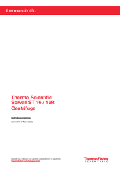 Thermo Scientific Sorvall ST 16 Gebruiksaanwijzing