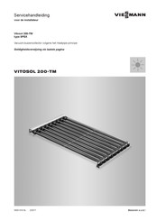 Viessmann VITOSOL 200-TM Servicehandleiding Voor De Installateur