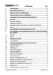 Powerplus POWDP2040 Gebruiksaanwijzing