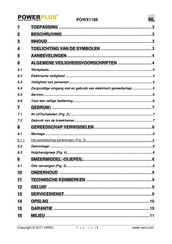 Powerplus POWX1186 Gebruiksaanwijzing
