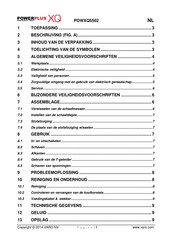 Powerplus POWXQ5502 Gebruiksaanwijzing