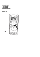 Extech Instruments 420A Gebruiksaanwijzing