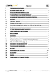 Powerplus POWX901 Gebruiksaanwijzing