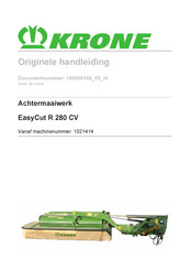 Krone EasyCut R 280 CV Originele Handleiding