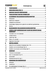 Powerplus POWXG8010LI Handleiding
