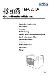 Epson TC-C3510 Gebruikershandleiding