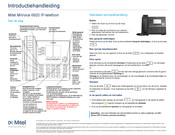 Mitel 6920 Introductiehandleiding