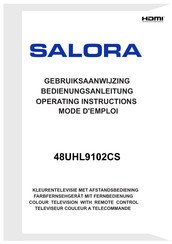 Salora 48UHL9102CS Gebruiksaanwijzing