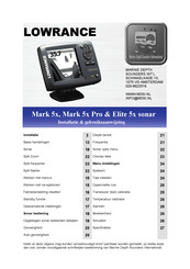 Lowrance Mark 5x Pro Gebruiksaanwijzing