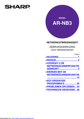 Sharp AR-NB3 Gebruiksaanwijzing