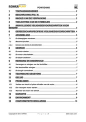 Powerplus POWXG4060 Handleiding