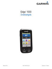 Garmin Edge 1000 Snelstartgids