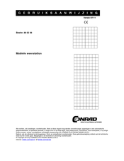 Conrad 860248 Gebruiksaanwijzing