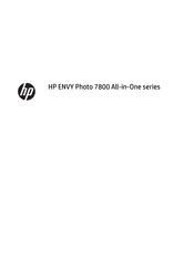 HP ENVY Photo 7800 All-in-One Series Gebruiksaanwijzing