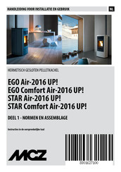 MCZ STAR Comfort Air-2016 UP! Handleiding Voor Installatie En Gebruik