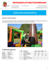 Withagen-Attractieverhuur WS-2017.02 Gebruikershandleiding