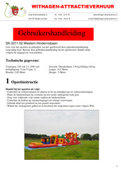 Withagen-Attractieverhuur SK-2011.02 Gebruikershandleiding