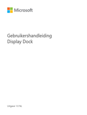 Microsoft Display Dock Gebruikershandleiding