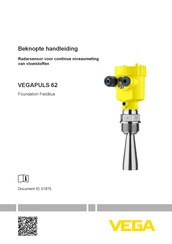 Vega VEGAPULS 62 Beknopte Handleiding