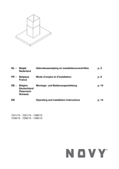 Novy 7241/15 Gebruiksaanwijzing En Installatievoorschriften