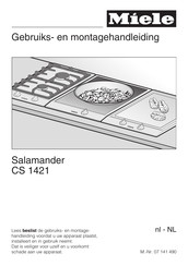 Miele Salamander CS 1421 Gebruiks- En Montagehandleiding