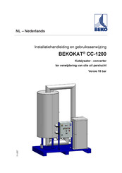 Beko BEKOKAT CC-1200 Installatiehandleiding En Gebruiksaanwijzing