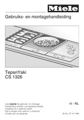 Miele TepanYaki CS 1326 Gebruiks- En Montagehandleiding