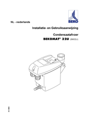 Beko BM31U Installatie- En Gebruiksaanwijzing