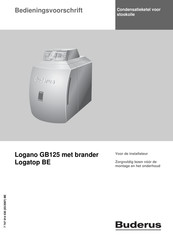 Buderus Logano GB125 Bedieningsvoorschrift