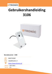 Dtronic 3106 Gebruikershandleiding