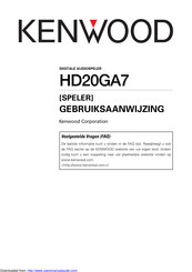 Kenwood HD20GA7 Gebruiksaanwijzing