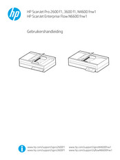 HP ScanJet Pro N4600 fnw1 Gebruikershandleiding