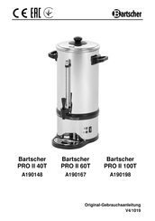 Bartscher A190148 Gebruiksaanwijzing