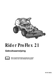 Husqvarna Rider ProFlex 21 Gebruiksaanwijzing