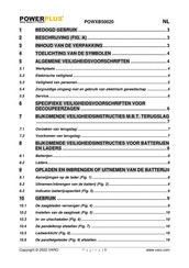 Powerplus POWXB50020 Gebruiksaanwijzing