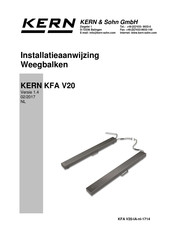 KERN and SOHN KFA 600V20S Installatieaanwijzing