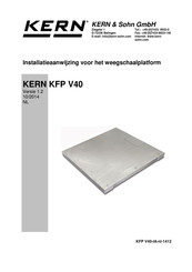 KERN and SOHN KFP 1500V40M Installatieaanwijzing