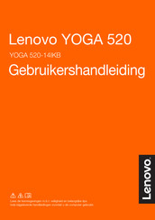 Lenovo YOGA 520-14IKB Gebruikershandleiding