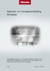 Miele DA 3668 Gebruiks- En Montagehandleiding