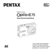 Pentax Optio E75 Gebruikershandleiding