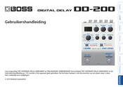 Boss Digital Delay DD-200 Gebruikershandleiding