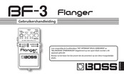 Boss BF-3 Flanger Gebruikershandleiding