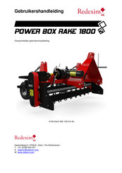 Redexim Power Box Rake 1800 Gebruikershandleiding