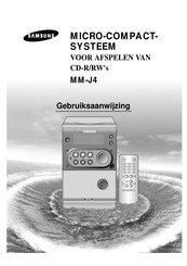 Samsung MM-J4 Gebruiksaanwijzing