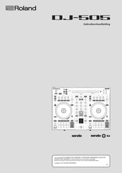 Roland Serato DJ-505 Gebruikershandleiding