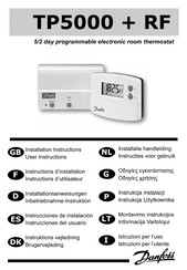 Danfoss TP5000-RF Installatiehandleiding