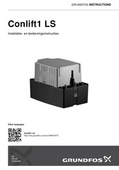 Grundfos Conlift1 LS Installatie- En Bedieningsinstructies