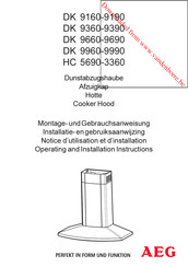 AEG DK 9990 Installatie- En Gebruiksaanwijzing